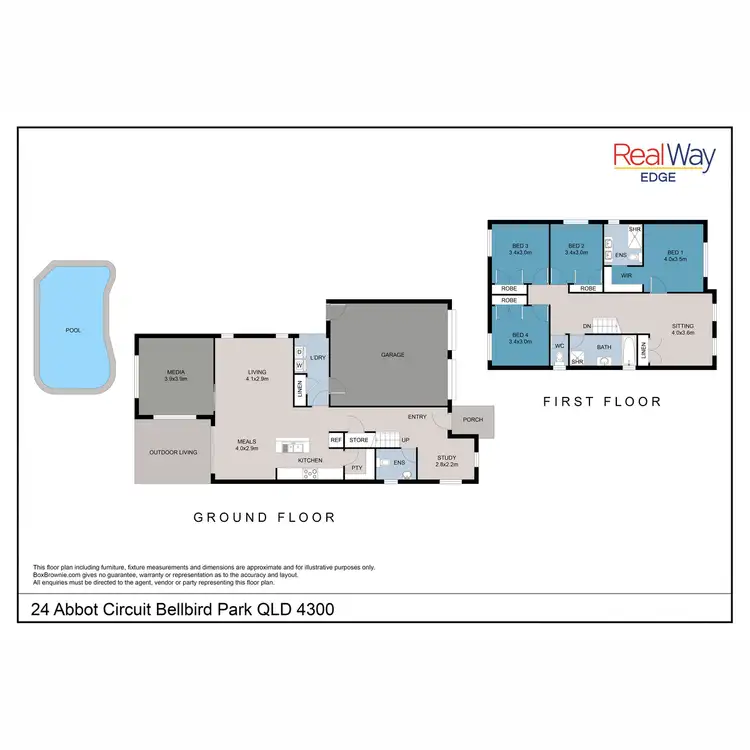 Floorplan of Homely house listing, 24 Abbot Circuit, Bellbird Park QLD 4300