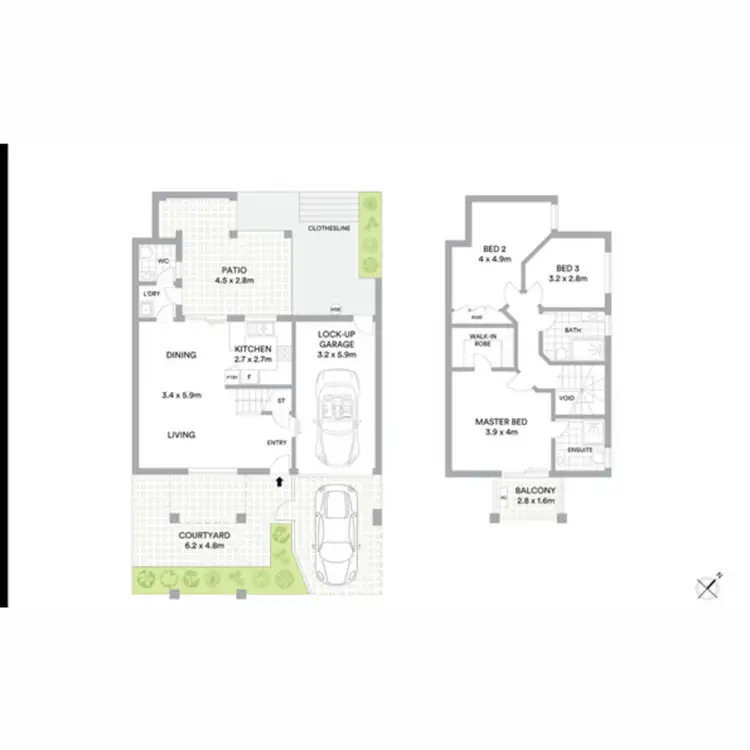 Floorplan of Homely townhouse listing, 5/14 Greenbank Street, Chermside QLD 4032