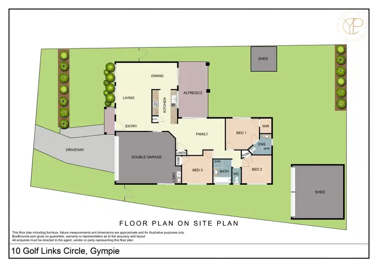 Floorplan of Homely house listing, 10 Golf Links Circle, Gympie QLD 4570