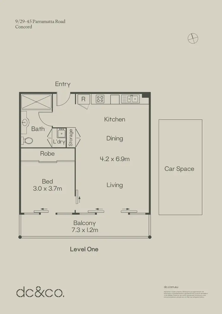 Floorplan of Homely apartment listing, 9/29-45 Parramatta Road, Concord NSW 2137