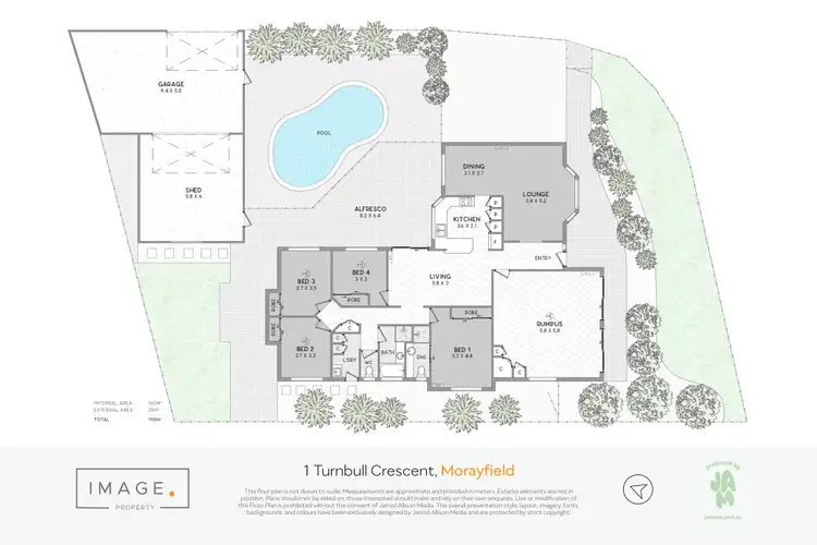 Floorplan of Homely house listing, 1 Turnbull Crescent, Morayfield QLD 4506