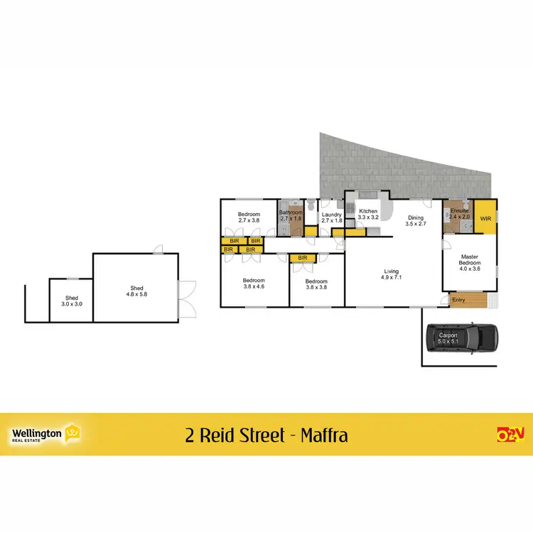 Floorplan of Homely house listing, 2 Reid Street, Maffra VIC 3860