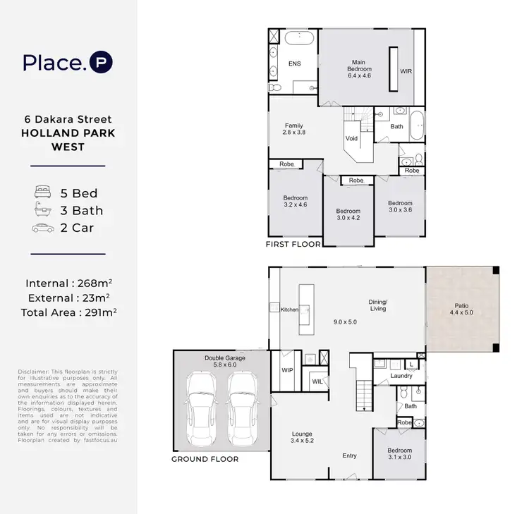 Floorplan of Homely house listing, 6 Dakara Street, Holland Park West QLD 4121