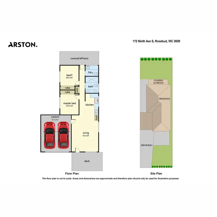 Floorplan of Homely house listing, 172 Ninth Avenue South, Rosebud VIC 3939