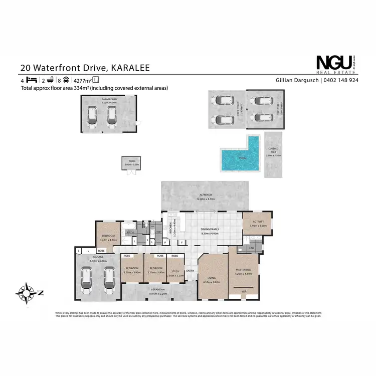 Floorplan of Homely house listing, 20 Waterfront Drive, Karalee QLD 4306