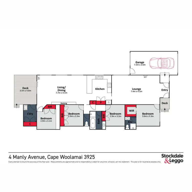 Floorplan of Homely house listing, 4 Manly Avenue, Cape Woolamai VIC 3925