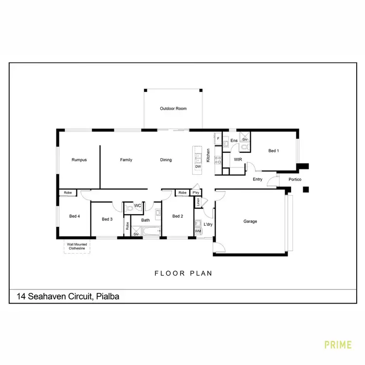 Floorplan of Homely house listing, 14 Seahaven Circuit, Pialba QLD 4655