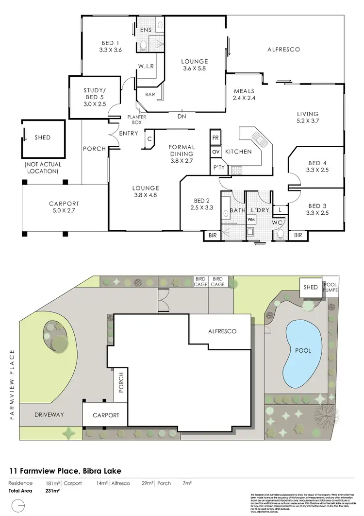 Floorplan of Homely house listing, 11 Farmview Place, Bibra Lake WA 6163