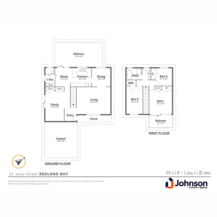 Floorplan of Homely house listing, 22 Jania Street, Redland Bay QLD 4165