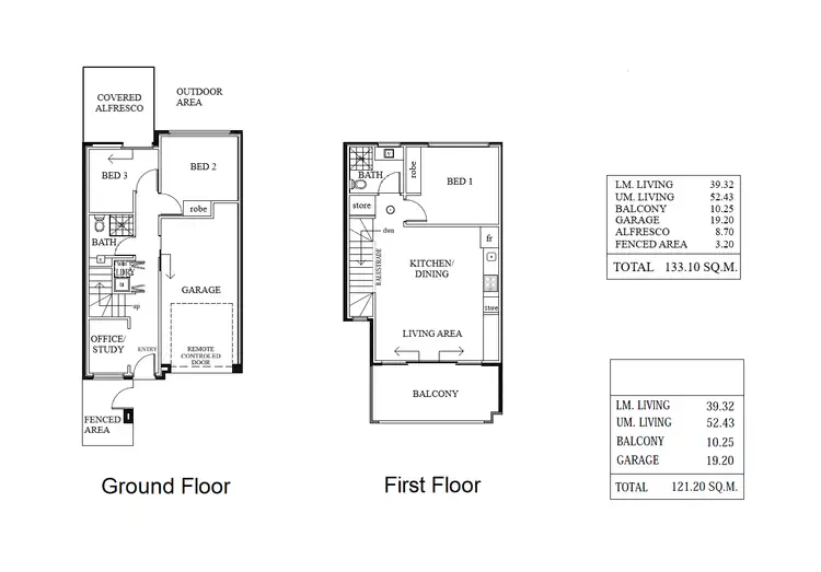 Floorplan of Homely townhouse listing, 99 Pym Street, Prospect SA 5082