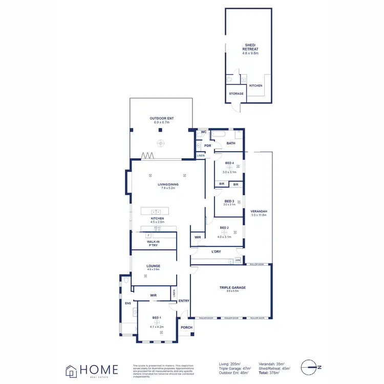 Floorplan of Homely house listing, 1 Brodie Circuit, Angle Vale SA 5117