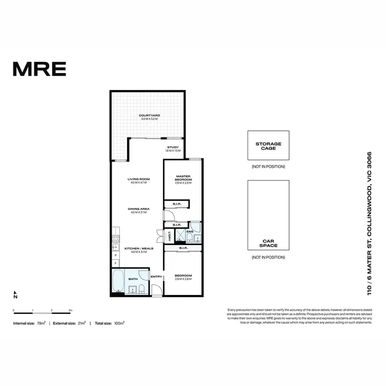 Floorplan of Homely apartment listing, 110/6 Mater Street, Collingwood VIC 3066
