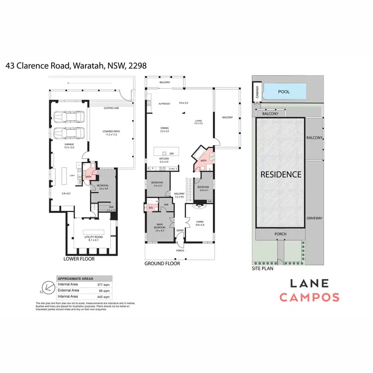 Floorplan of Homely house listing, 43 Clarence Road, Waratah NSW 2298