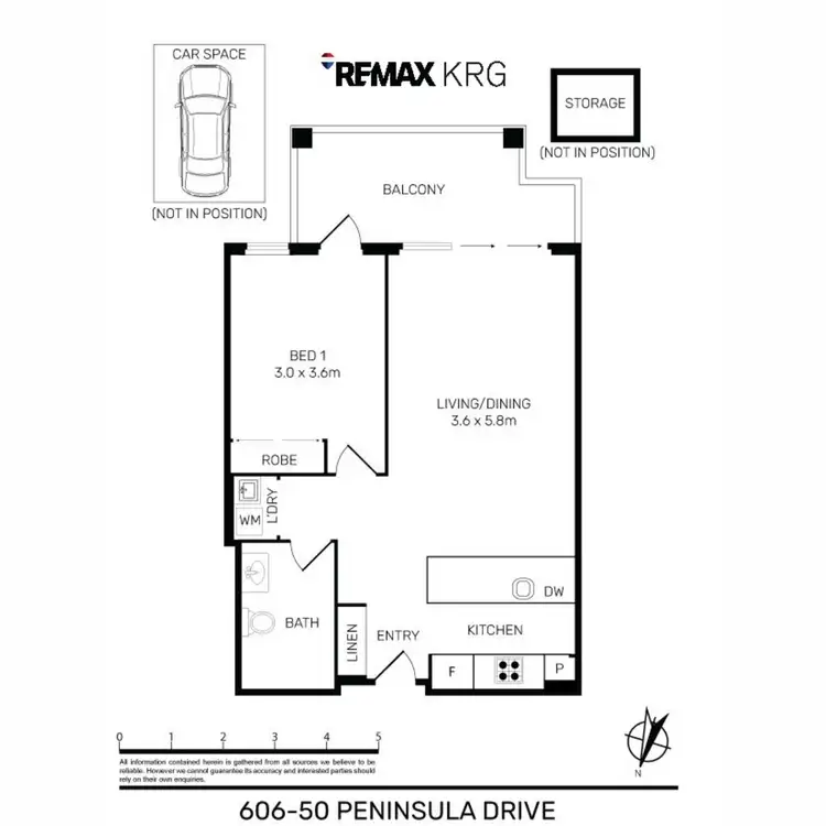Floorplan of Homely apartment listing, 606/50 Peninsula Drive, Breakfast Point NSW 2137