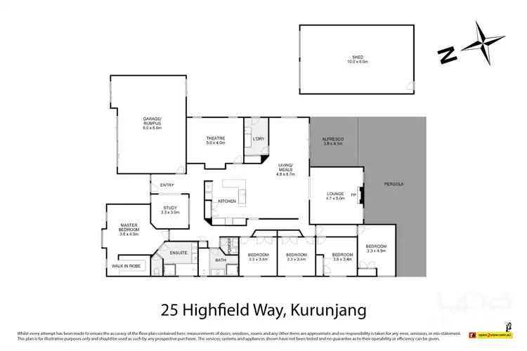 Floorplan of Homely house listing, 25 Highfield Way, Kurunjang VIC 3337
