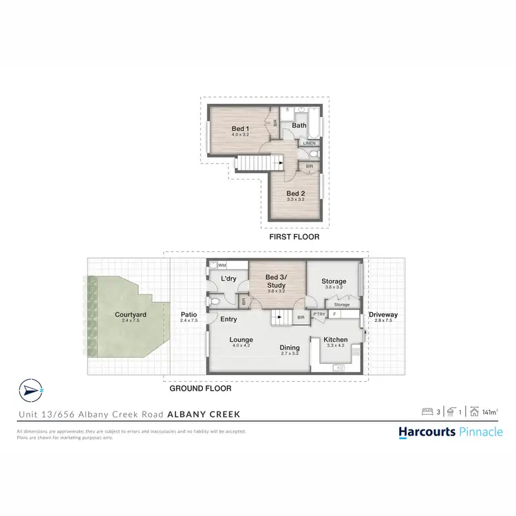 Floorplan of Homely townhouse listing, 13/656 Albany Creek Road, Albany Creek QLD 4035