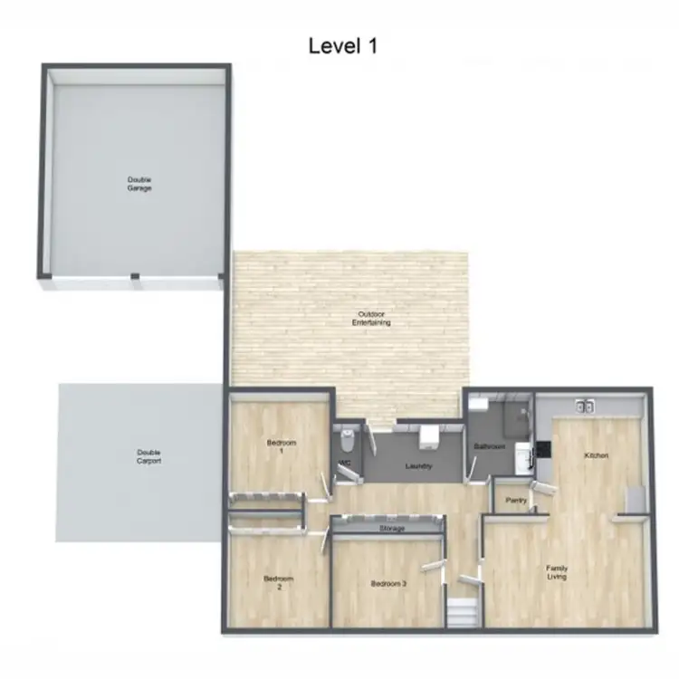 Floorplan of Homely house listing, 5 Werth Street, Oakey QLD 4401