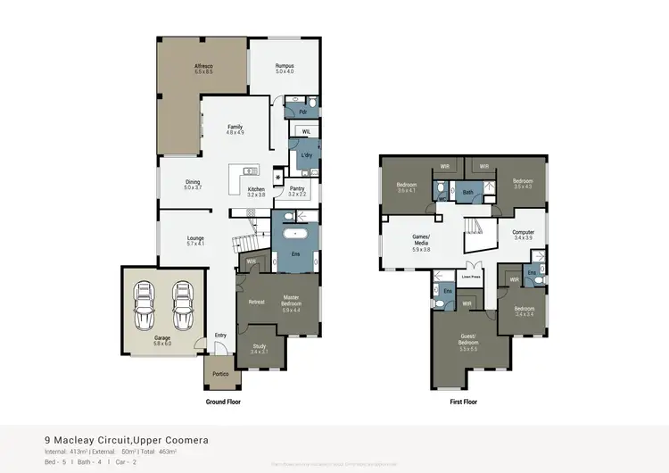 Floorplan of Homely house listing, 9 Macleay Circuit, Upper Coomera QLD 4209
