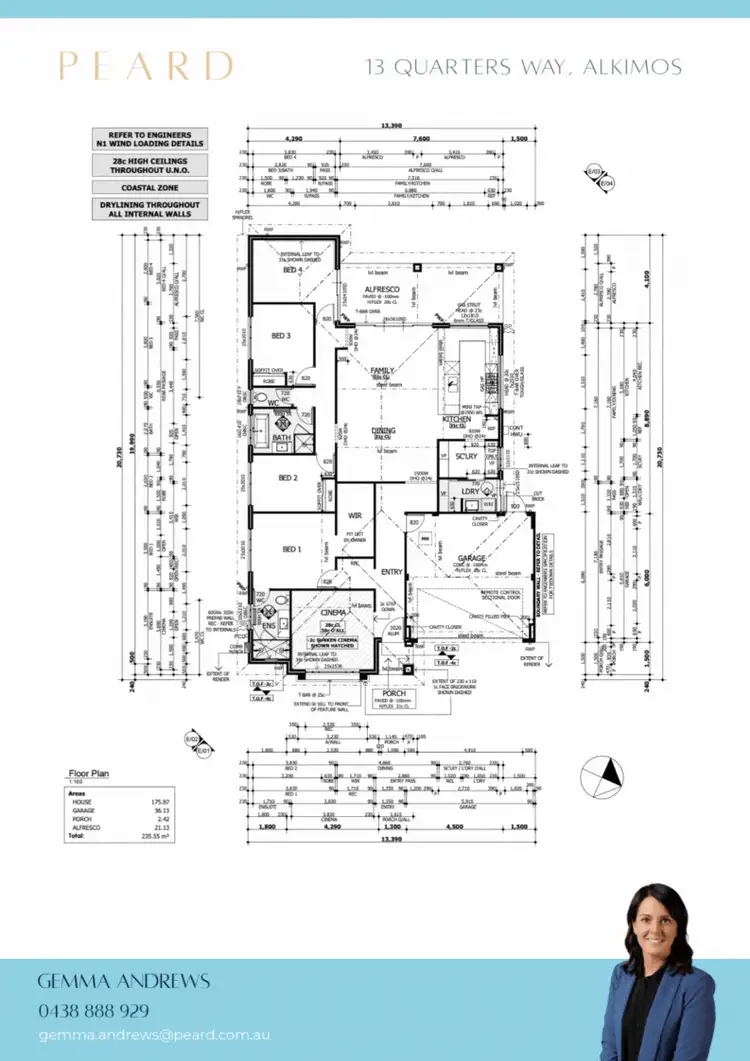 Floorplan of Homely house listing, 13 Quarters Way, Alkimos WA 6038