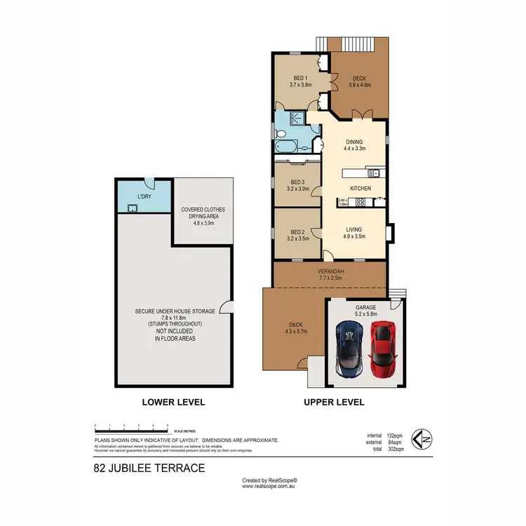 Floorplan of Homely house listing, 82 Jubilee Terrace, Bardon QLD 4065