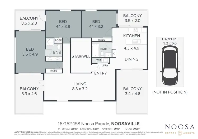 Floorplan of Homely unit listing, 16/152-158 Noosa Parade, Noosaville QLD 4566