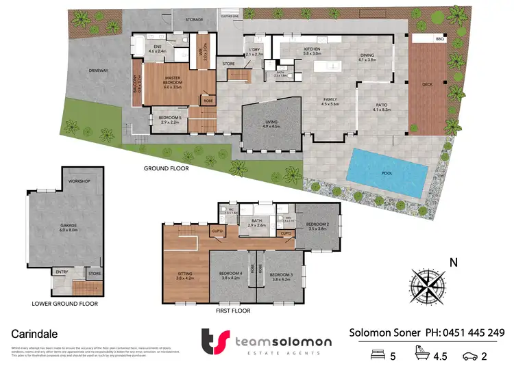 Floorplan of Homely house listing, 51 Nelson Place, Carindale QLD 4152