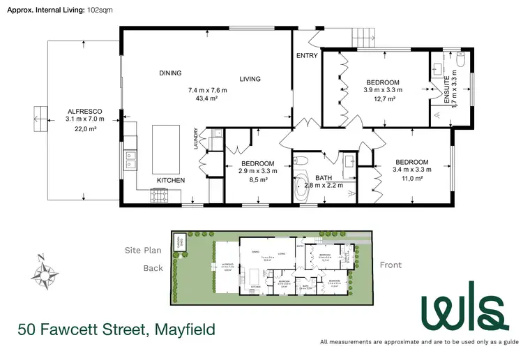 Floorplan of Homely house listing, 50 Fawcett Street, Mayfield NSW 2304
