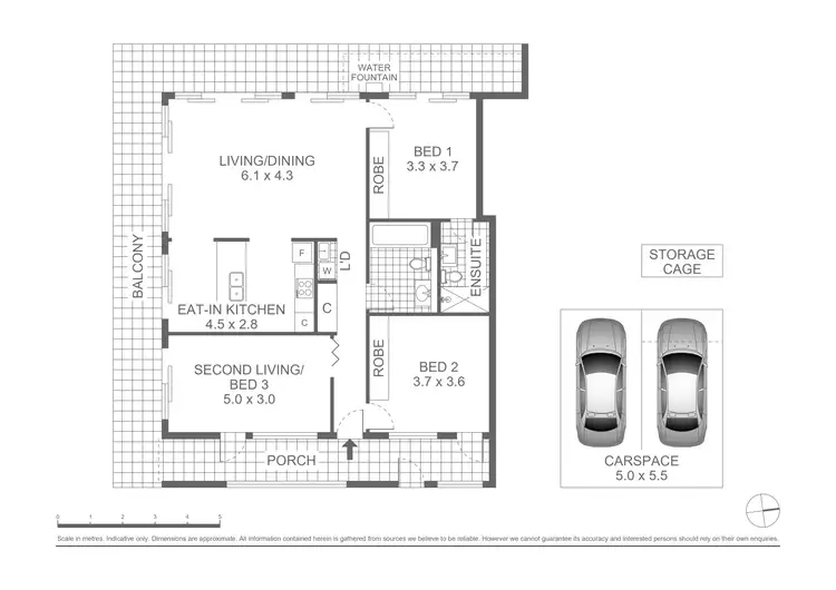Floorplan of Homely apartment listing, 601/581-587 Gardeners Road, Mascot NSW 2020
