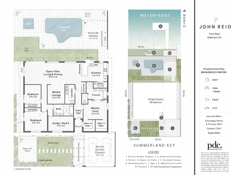 Floorplan of Homely house listing, 9 Summerland Key, Broadbeach Waters QLD 4218