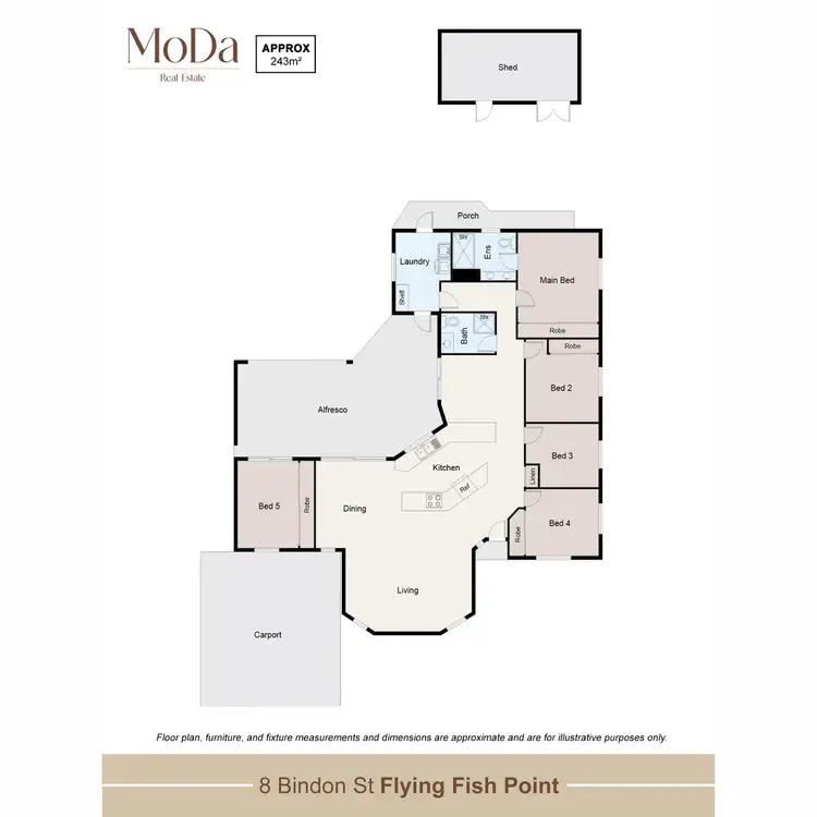 Floorplan of Homely house listing, 8 Bindon Street, Flying Fish Point QLD 4860