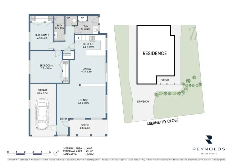Floorplan of Homely unit listing, 1/18 Abernethy Close, Mudgee NSW 2850