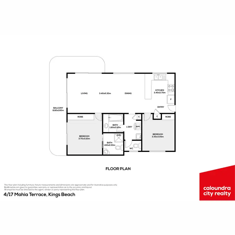 Floorplan of Homely unit listing, 4/17 Mahia Terrace, Kings Beach QLD 4551