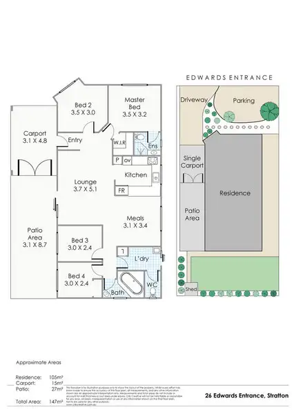Floorplan of Homely house listing, 26 Edwards Entrance, Stratton WA 6056