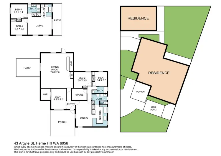 Floorplan of Homely house listing, 43 Argyle Street, Herne Hill WA 6056