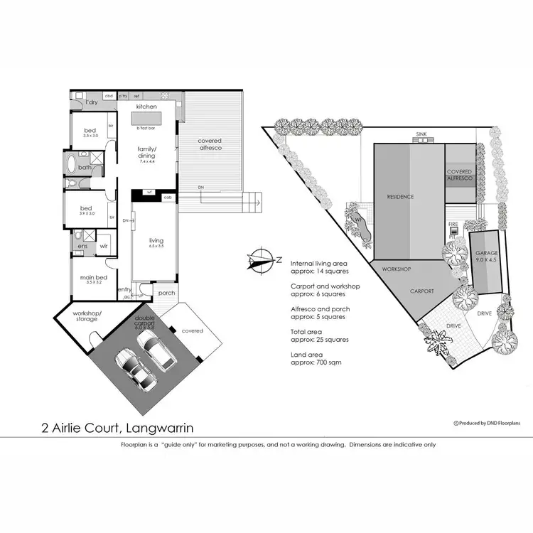 Floorplan of Homely house listing, 2 Airlie Court, Langwarrin VIC 3910