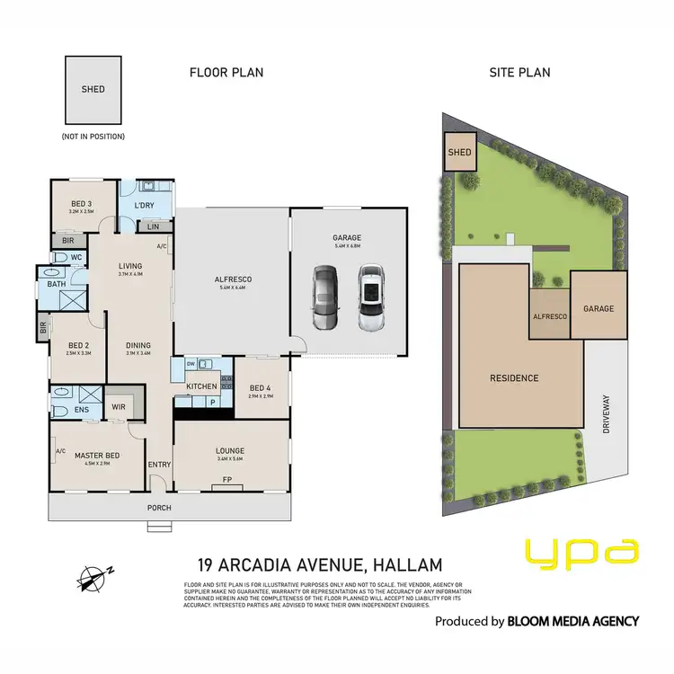 Floorplan of Homely house listing, 19 Arcadia Avenue, Hallam VIC 3803