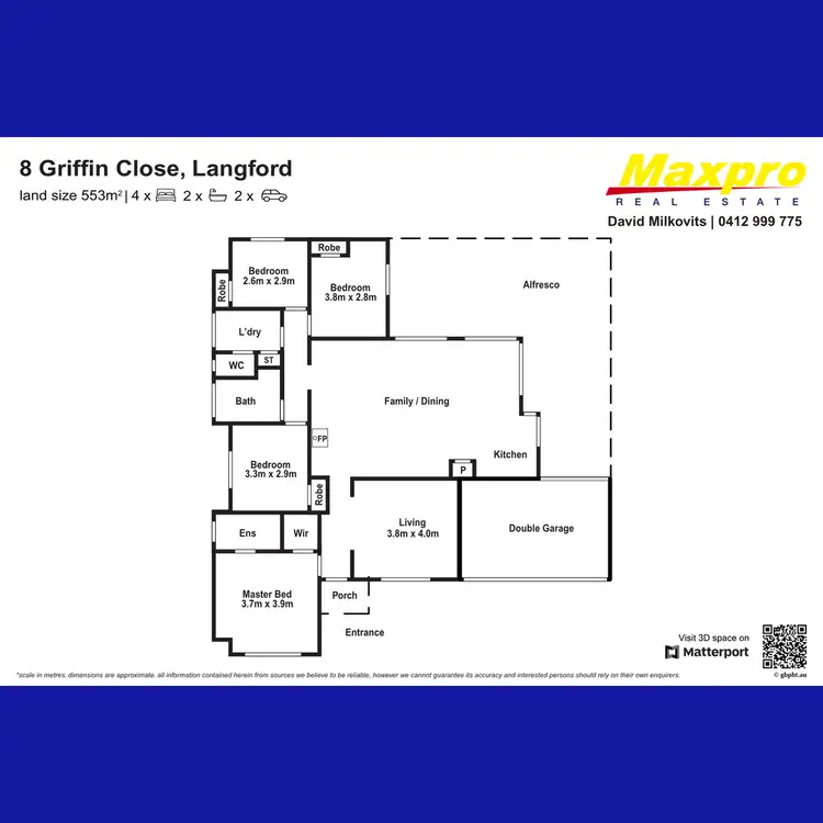 Floorplan of Homely house listing, 8 Griffin Close, Langford WA 6147