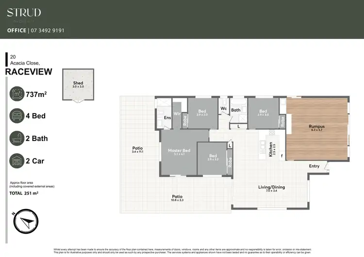 Floorplan of Homely house listing, 20 Acacia Close, Raceview QLD 4305