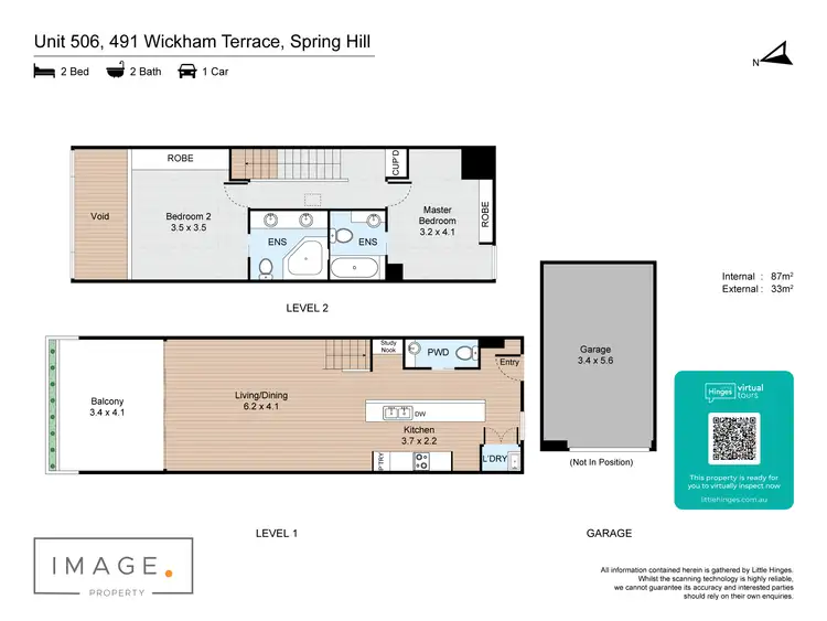 Floorplan of Homely unit listing, 506/491 Wickham Terrace, Spring Hill QLD 4000