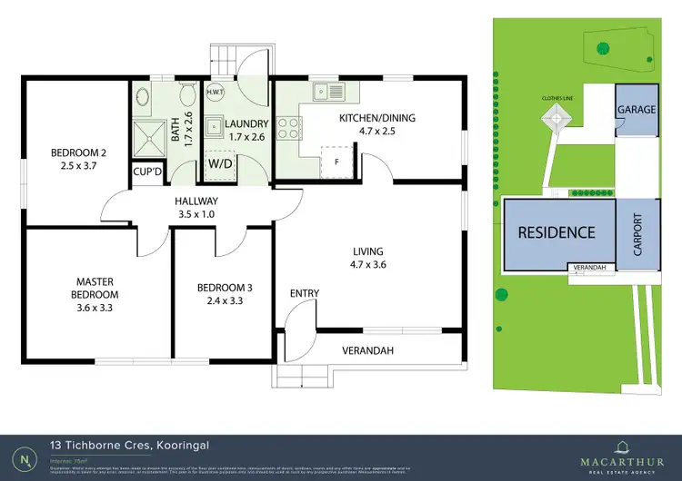 Floorplan of Homely house listing, 13 Tichborne Crescent, Kooringal NSW 2650