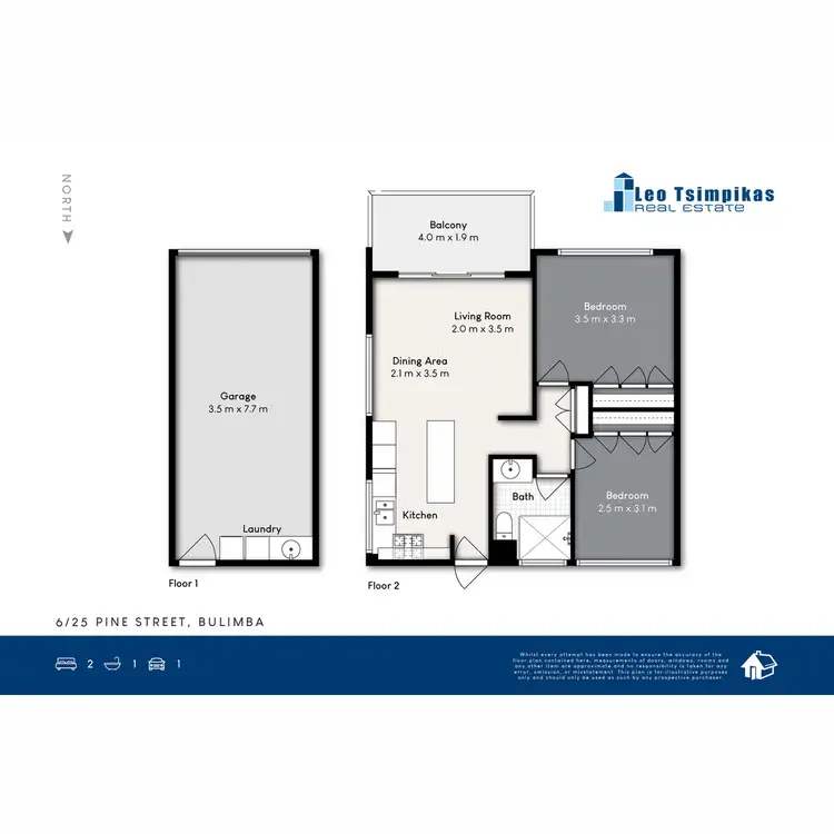 Floorplan of Homely unit listing, 6/25 Pine Street, Bulimba QLD 4171