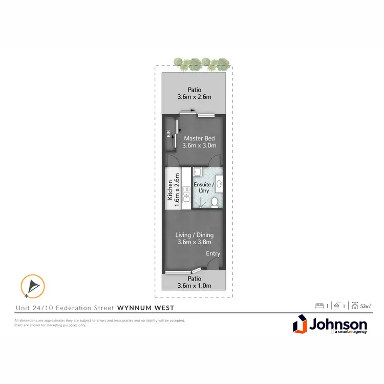 Floorplan of Homely unit listing, 32/10 Federation Street, Wynnum QLD 4178