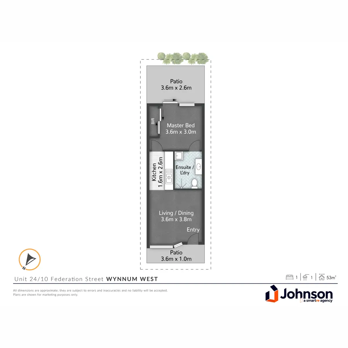 Floorplan of Homely unit listing, 32/10 Federation Street, Wynnum QLD 4178