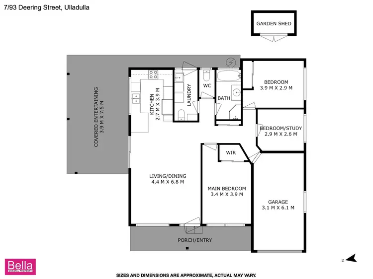 Floorplan of Homely villa listing, 7/93 Deering Street, Ulladulla NSW 2539