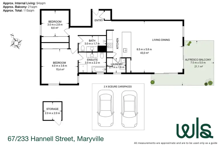 Floorplan of Homely unit listing, 67/233 Hannell Street, Maryville NSW 2293