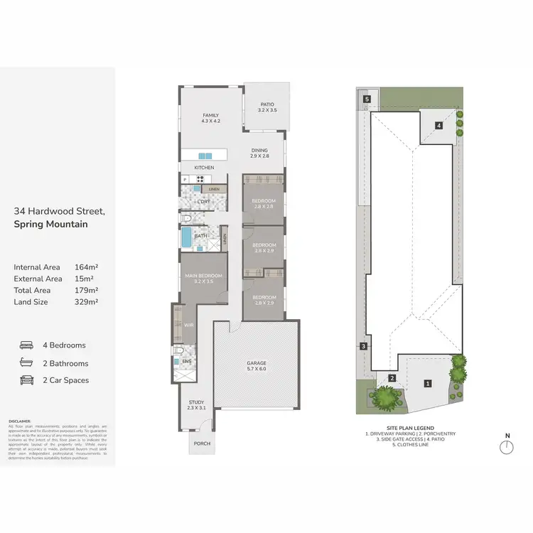 Floorplan of Homely house listing, 34 Hardwood Street, Spring Mountain QLD 4300