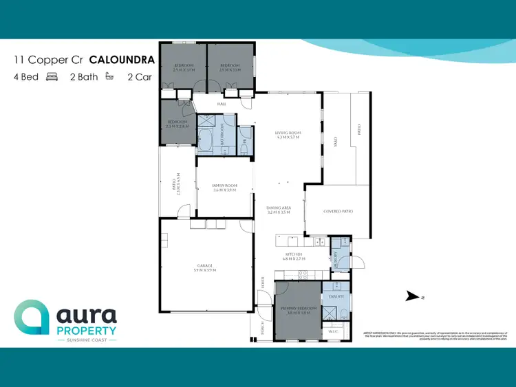 Floorplan of Homely house listing, 11 Copper Crescent, Caloundra West QLD 4551