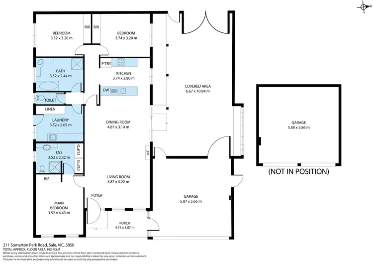 Floorplan of Homely house listing, 211 Somerton Park Road, Sale VIC 3850