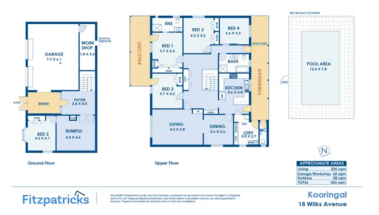 Floorplan of Homely house listing, 18 Wilks Avenue, Kooringal NSW 2650