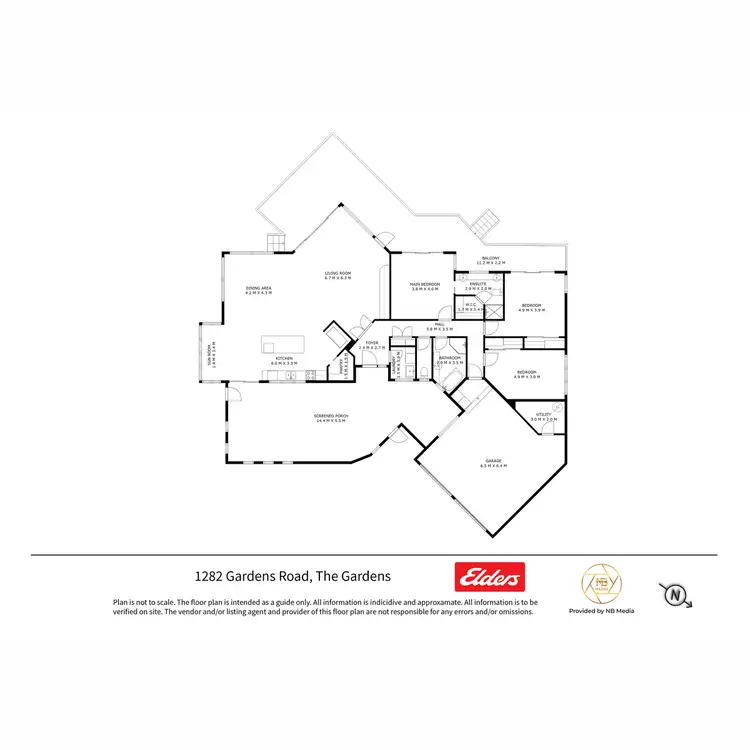 Floorplan of Homely house listing, 1282 Gardens Road, The Gardens TAS 7216